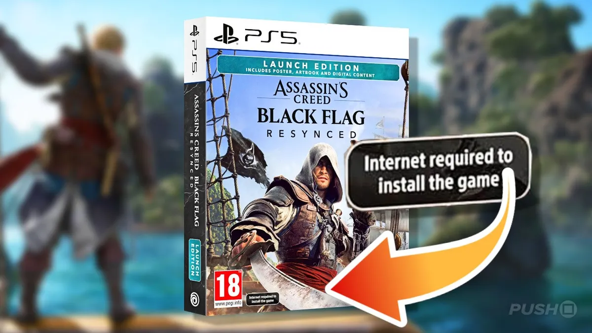 Ubisoft requires internet for Assassin's Creed Black Flag physical copies and fans are losing their minds