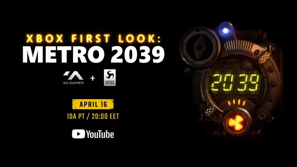 Xbox First Look showcase will world premiere Metro 2039 on April 16